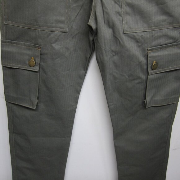 Jaefields Cargo Monkey Pants Military Green  (16" Across Waist/31-32" Inseam ) - Picture 5 of 9